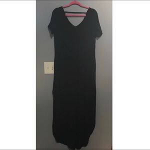 Black maxi dress